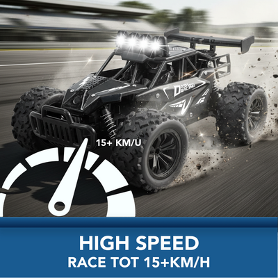 Little Monkeez RC Bestuurbare Auto X15 Beast - 1:16 All-Terrain met 40+ Min Speeltijd en snelheden tot 15 km/h Race Auto