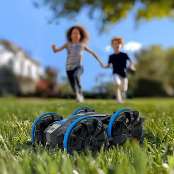 NueNext RC Auto voor Kinderen – Waterdicht & Bestuurbaar op Land en Water – 60 Min Speeltijd – Blauw